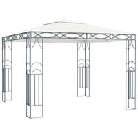 VidaXL Pavillon mit Lichterketten 300x300 cm  Creme