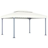 VidaXL Pavillon mit Lichterketten 400x300 cm  Creme