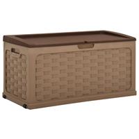 vidaXL Gartenbox 335 L Schokoladenbraun PP Braun