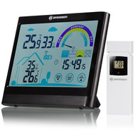 BRESSER VentAir Thermo-Hygrometer met Touch Screen en Aanbeveling voor Ventilatie