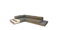 Wood4you Loungeset 12 Steigerhout 250cm/200cm incl kussens (L)