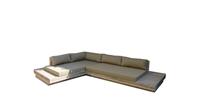 Wood4you Loungeset 12 Steigerhout 300cm/250cm incl kussens (GL-vorm)