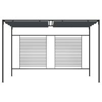 VidaXL Pavillon mit Ausziehbarem Dach 4x3x2,3 m  Anthrazit