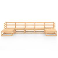 vidaXL 7-delige Loungeset massief grenenhout