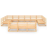 vidaXL 13-delige Loungeset massief grenenhout