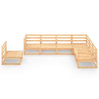 vidaXL 7-tlg. Garten-Lounge-Set Massivholz Kiefer Braun