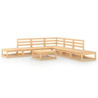 vidaXL 8-delige Loungeset massief grenenhout