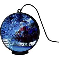 Konstsmide 1560-700 LED-decor Kerstman met slee LED Zwart Timer