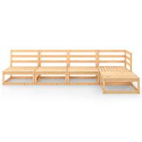vidaxl 5-tlg. Garten-Lounge-Set Massivholz Kiefer