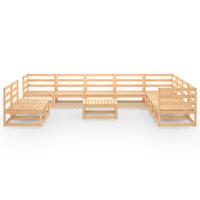 vidaXL 11-delige Loungeset massief grenenhout
