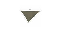 Shadow Comfort compleet pakket:  driehoek 2,5x3x3,5m Desert Storm met RVS bevesting set en buitendoekreinig