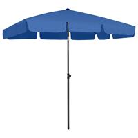 Vidaxl Strandparasol 200x125 Cm Azuurblauw