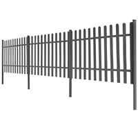 Vidaxl Hek Met Palen 3 St 600x120 Cm Hkc