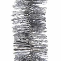 1x Kerstslingers Zilver 270 Cm - Guirlande Folie Lametta - Zilveren Kerstboom Versieringen
