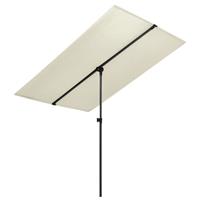 Vidaxl Tuinparasol Met Aluminium Paal 180x130 Cm Zandwit