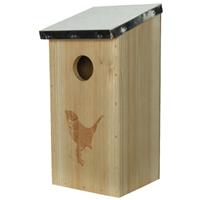 Vogelhuisjes/nestkastjes Van Vurenhout 12 X 13,5 X 26 Cm - Vogelhuisjes Tuindecoraties