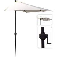 Relaxwonen - Balkon Parasol - Half Rond - 250cm - Wit