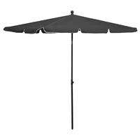 Vidaxl Parasol Met Paal 210x140 Cm Antracietkleurig