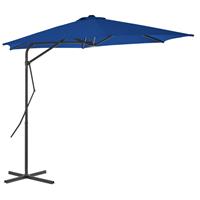 Vidaxl Parasol Met Stalen Paal 300x230 Cm Blauw