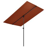 Vidaxl - Sonnenschirm mit Aluminium-Mast 180 x 130 cm Terracotta-Rot Braun