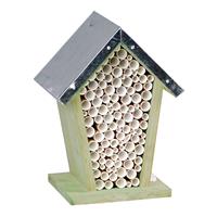 Houten Bijenhuis/bijenhotel 22 Cm - Hotel/huisje Voor Insecten - Wespenhuis/wespenhotel