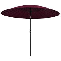 Vidaxl Tuinparasol Met Aluminium Paal 270 Cm Bordeauxrood