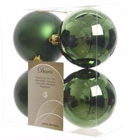 Kerstboom Decoratie Kerstballen Mix Groen 4 Stuks