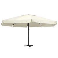 Vidaxl Tuinparasol Met Aluminium Paal 600 Cm Zandwit