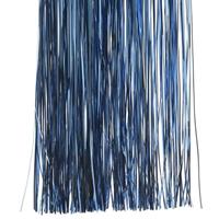 3x Blauwe Kerstversiering Folie Slierten 50 Cm - Tinsel Kerstboom Slinger 50 X 40 Cm 3 Stuks