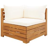 vidaxl Modular-Sofa-Eckelement 1 Stk. mit Kissen Akazien Massivholz