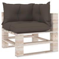 vidaxl Palettensofa-Auflagen 3 Stk. Taupe Stoff