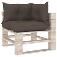 Vidaxl Bankkussens Pallet 3 St Stof Taupe