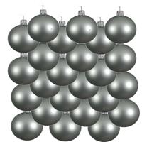 18x Mintgroene Glazen Kerstballen 6 Cm - Mat/matte - Kerstboomversiering Mintgroen