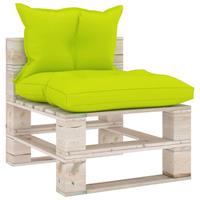 VIDAXL Garten-paletten-mittelsofa Mit Kissen Kiefernholz