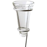 1x Regenmeter/neerslagmeter Glas Met Verzinkte Grondpen 69 Cm - Tuinartikelen - Regenmeters/neerslagmeters