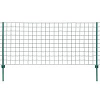 vidaXL Euro hek 20x1 m staal groen