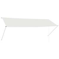 vidaxl Einziehbare Markise 350x150cm Creme