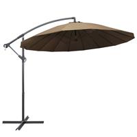 Vidaxl Zweefparasol Met Aluminium Paal 3 M Taupe