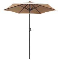 Vidaxl Parasol 200x211 Cm Aluminium Taupe