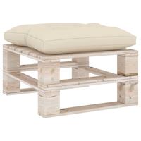 vidaxl Palettenkissen 60 x 61 x 10 cm Creme