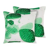 Beliani Ostina Tuinkussen Set Van 2 Polyester 12 X 45 Cm