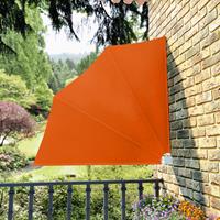 vidaXL Balkonscherm inklapbaar 140x140 cm terracottakleurig