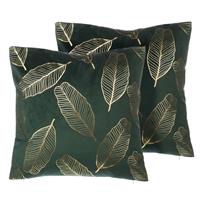 Beliani Freesia Sierkussen Fluweel 45 X 45 Cm
