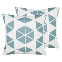 Beliani Rigosa Tuinkussen Set Van 2 Polyester 12 X 45 Cm