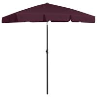 Vidaxl Strandparasol 180x120 Cm Bordeauxrood