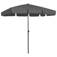 Vidaxl Strandparasol 200x125 Cm Antracietkleurig