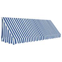 vidaxl Bistro-Markise Blau und Weiß 350 x 120 cm