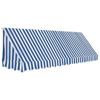 Vidaxl Luifel 350x120 Cm Blauw En Wit