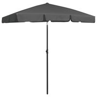 Vidaxl Strandparasol 180x120 Cm Antracietkleurig