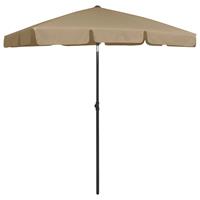 Vidaxl Strandparasol 180x120 Cm Taupe